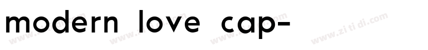 modern love cap字体转换